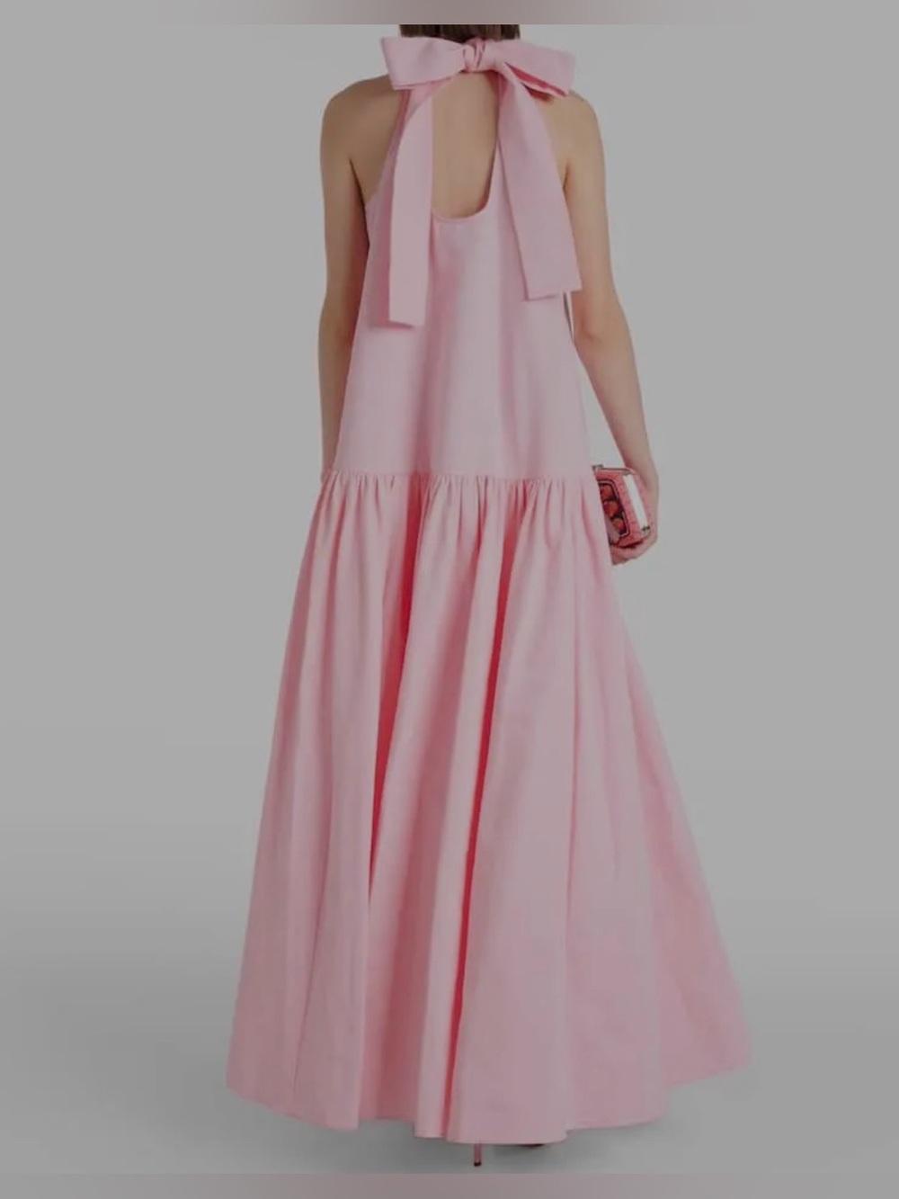 STAUD women’s Pink Halter Maxi Dress - Picture 2 of 11